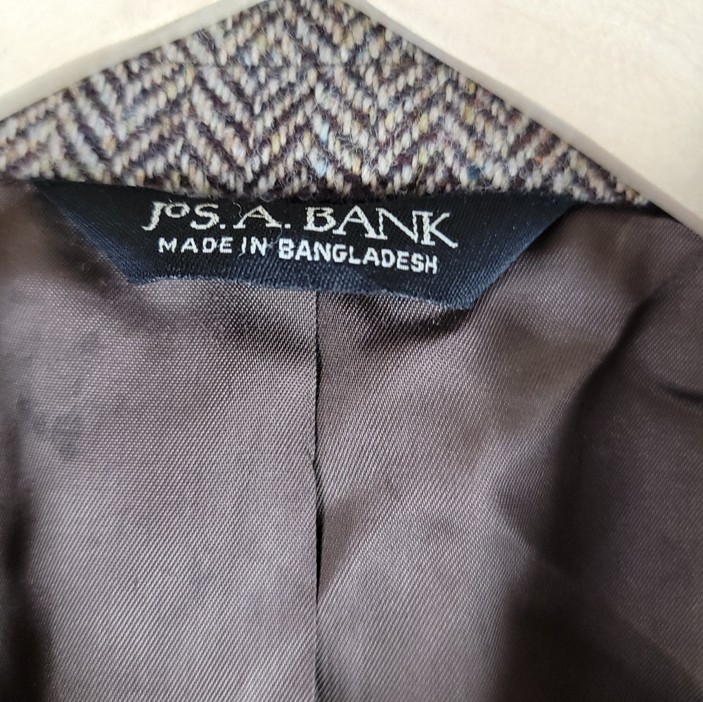 Jos. A. Bank Brown Sport Coat Timeless Tweed Blazer - Picture 9 of 16